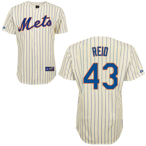 Ryan Reid #43 Youth Baseball Jersey-New York Mets Authentic Home White Cool Base MLB Jersey